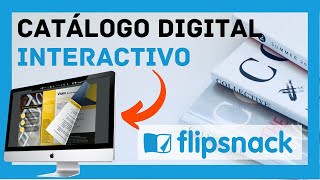 Como crear TU CATALOGO DIGITAL interactivo con Flipsnack GRATIS 2021 [upl. by Petronella]