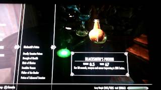 Skyrim the strongest Fortify Enchanting potion [upl. by Yarised484]