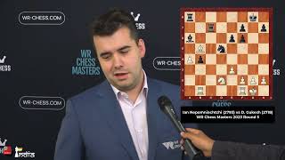 Ian Nepomniachtchi  Interview after Round 5 WR Chess Master 2023 [upl. by Rosetta]