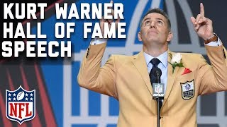 Kurt Warners Hall of Fame Speech  2017 Pro Football Hall of Fame  NFL [upl. by Enihsnus875]