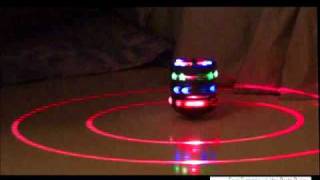 DealtoWorldcom 2Laser  LED Light Show Laser Top Gyroscope with Music Effects [upl. by Starinsky]