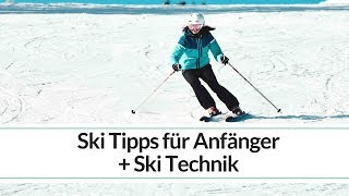 Skitechnik und Skifahren Tipps für Anfänger  Carving  Ski Position  Klara Fuchs [upl. by Ordnajela]