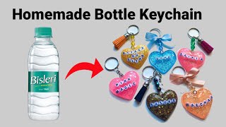 How to make Keychain at homeHomemade bottle KeychainDIY Gift Keychainbts KeychainCute Keychain [upl. by Bergerac]