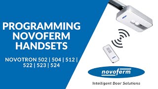 How to Program Novoferm Handsets [upl. by Nallek813]