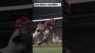 Jalen Milroe 16Yard TOUCHDOWN 🎯 to Jam Miller 🔥 Georgia vs Alabama [upl. by Rekoob]