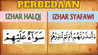 PERBEDAAN IZHAR HALQI DAN IZHAR SYAFAWI [upl. by Savadove]