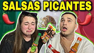 PROBANDO SALSAS PICANTES MEXICANAS 🇲🇽🥵 nos arde la boca [upl. by Fidelity]