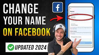 How to Change Your Name on Facebook 2024 Update [upl. by Ahsikan]