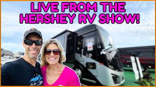 Live RV Tours 2024 Hershey RV Show [upl. by Lerat]