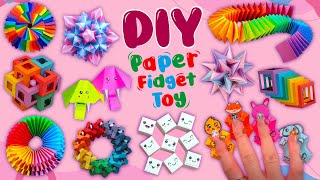 12 DIY Magic Paper Fidget Toy Crafts  Viral TikTok Fidget Videos  How to Make Funny Paper Toys [upl. by Ynobe]