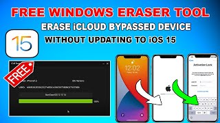 Free iPhone Eraser Windows Tool Restore iCloud Bypassed iPhone Without Updating to iOS 15 Checkra1n [upl. by Byrom70]