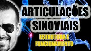 Sistema Articular Estrutura e funcionamento das articulações Sinoviais  Anatomia  VideoAula 038 [upl. by Schonfield888]