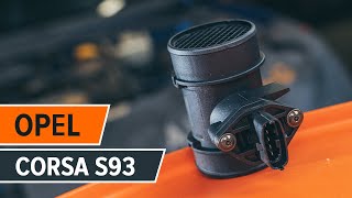 Hoe een luchtmassameter vervangen op een OPEL CORSA S93 HANDLEIDING AUTODOC [upl. by Eladnyl466]