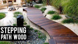 25 DIY Creative Garden Path Stepping With Wood [upl. by Jacqueline]