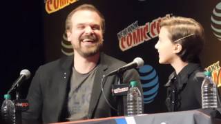 Stranger Things Panel FULL Millie Bobby Brown David Harbour  NYCC 2016 [upl. by Georgiana963]