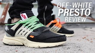 OFF WHITE NIKE AIR PRESTO REVIEW [upl. by Nwahsav242]