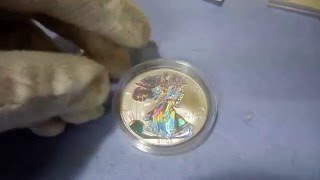 SILVER AMERICAN EAGLE HOLOGRAM COIN [upl. by Gratiana]