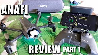 Parrot ANAFI Drone Review  Part 1 InDepth  Unboxing Inspection Setup amp Updating [upl. by Tanner642]