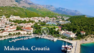 Makarska Croatia  beautiful drone view 4K [upl. by Sabina328]