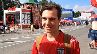 Interview With Russian England Fan On Why He Supports England  Russia World Cup 2018 [upl. by Mackay]