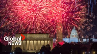 4th of July Dazzling fireworks light up DC on Independence Day [upl. by Aivirt]