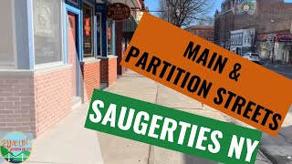 Partition and Main Street Saugerties New York  NY   A Ramblin Quick Walk [upl. by Sabian]