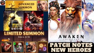 Awaken Chaos Era  Patch Notes  New Heroes [upl. by Akemor]