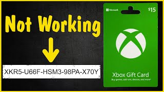 How to Fix Issues With Xbox Gift Card Codes  not working error wasnt found already been redeemed [upl. by Dranoc]