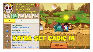 Ngọc Rồng Online  Hành Trình Up Xayda Set Cadic M [upl. by Anuala]