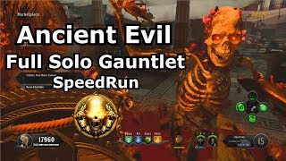 Ancient Evil Full Solo Gauntlet Gold Speedrun PS4 [upl. by Toomay259]