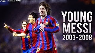 The Young Lionel Messi ● Goals Skills amp Assists ● 20032008 HD [upl. by Ralyt999]