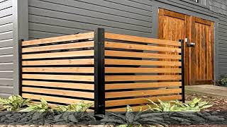 Enclo Privacy Screens EC18009 Charleston Wood Outdoor Privacy Fence Screen Slatted NoDig Kit 38quot W [upl. by Hephzipa5]