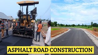 Construction of Asphalt Road  Complete Construction Procedure  MC1 S125 amp Asphalt Detailing [upl. by Enrol979]