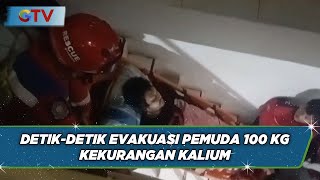 Kekurangan Kalium Damkar Evakuasi Pemuda Seberat 100 Kg [upl. by Norda]