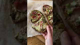 Ham and Pesto pitta bread pizza recipe  easy and tasty ham recipe ideas for dinner or for lunch [upl. by Sup464]