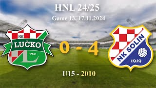 13 2010 U15 Lučko 04 Solin HNL 2425 17112024 croatiafootball hnl [upl. by Josy]