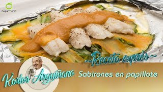 Receta de Sabirones en papillote por Karlos Arguiñano [upl. by Quincey499]