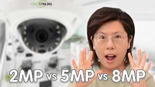 CCTV Security Cameras Comparison 2MP VS 5MP VS 8MP4K [upl. by Dustin]