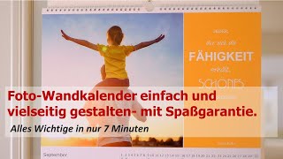 Fotokalender selbst gestalten  einfach und vielseitig Auch als Collage [upl. by Puritan]