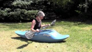 How to roll a kayak on dry land [upl. by Atirak903]