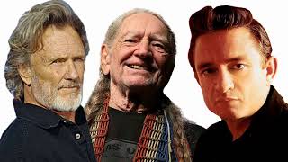 Johnny Cash Kris Kristofferson Willie Nelson Greatest Hits [upl. by Neelie]