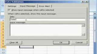 How to use data validation in Excel 2007 [upl. by Jaworski]