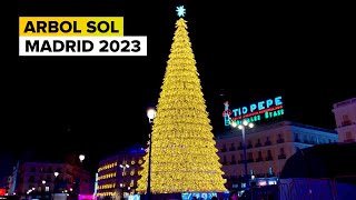 El Árbol de la PUERTA del SOL 🎄  LUCES de Navidad MADRID 2023 ⭐️ [upl. by Halsted715]