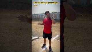 Shotput throwing technique 😱 trending shotput viralvideo mppolice maharashtrapolice india [upl. by Meadows]