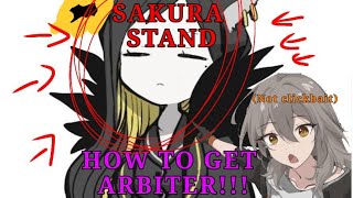 Sakura stand secret spec binah  the arbiter how to get SAKURIAN STAND [upl. by Aerbma]