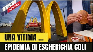 quotFocolaio di E coli Il panino di McDonald’s sotto accusaquot [upl. by Erreipnaej891]