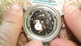 Second functionality test of the Seiko 7t59 quartz chronograph [upl. by Irina]