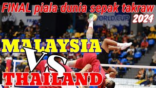 FINAL piala dunia sepak takraw MALAYSIA🇲🇾 vs 🇨🇷THAILAND  ISTAF kuala lumpur MALAYSIA [upl. by Fu]