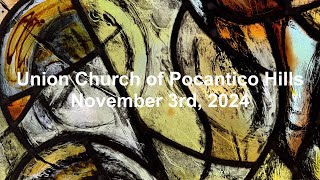 Nov 3 2024 Union Church Worship [upl. by Howes]