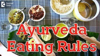 Clean and Healthy eating as per ayurveda  Ayurveda Eating rules  Dr Sharad Kulkarni [upl. by Dahaf]